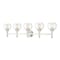 Z-Lite Sutton Vanity, 5-Light, 39.5 In.W x 7 In.L x 10.25 In.H, Brushed Nickel/Clear 7502-5V-BN - alternate 1